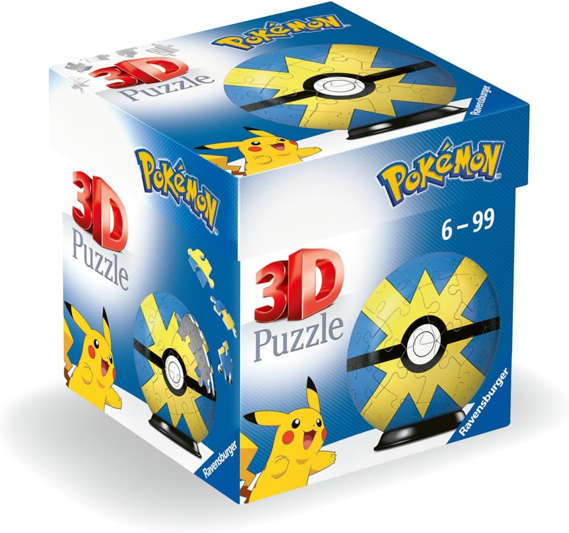 3D Puzzle Ravensburger din 54 piese - Pokemon: Quick Ball