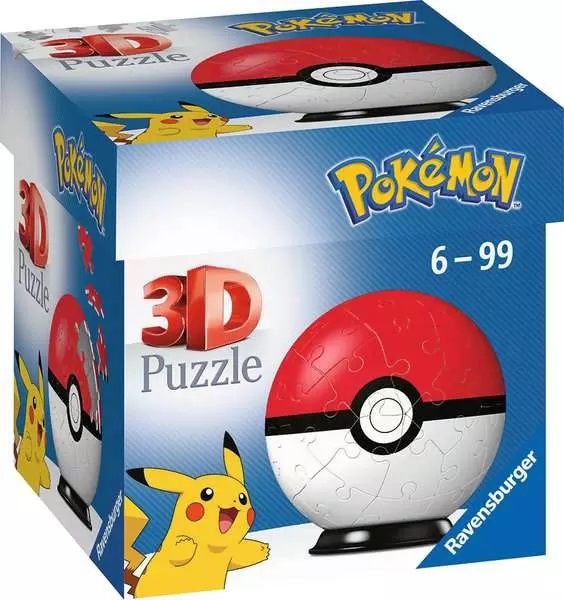 3D Puzzle Ravensburger din 54 de piese - Pokemon: Pokeball