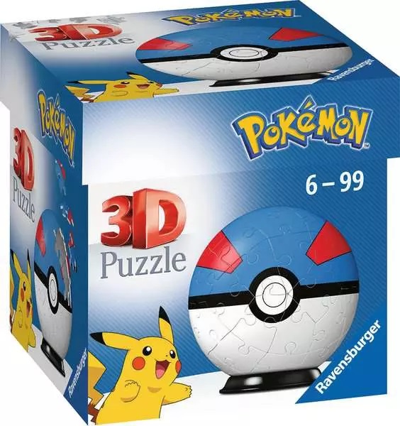 3D Puzzle Ravensburger din 54 de piese - Pokemon: Great Ball