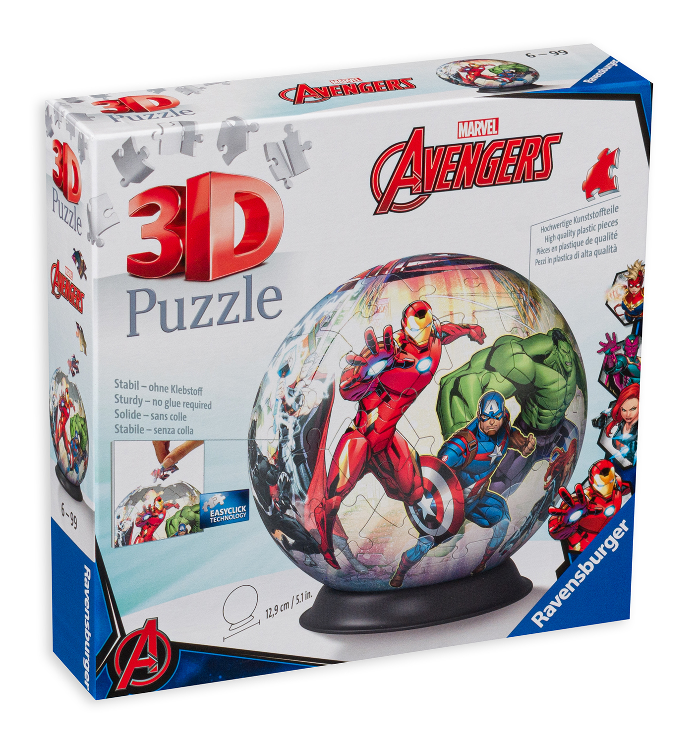 Puzzle 3D Ravensburger din 72 de piese - Răzbunătorii
