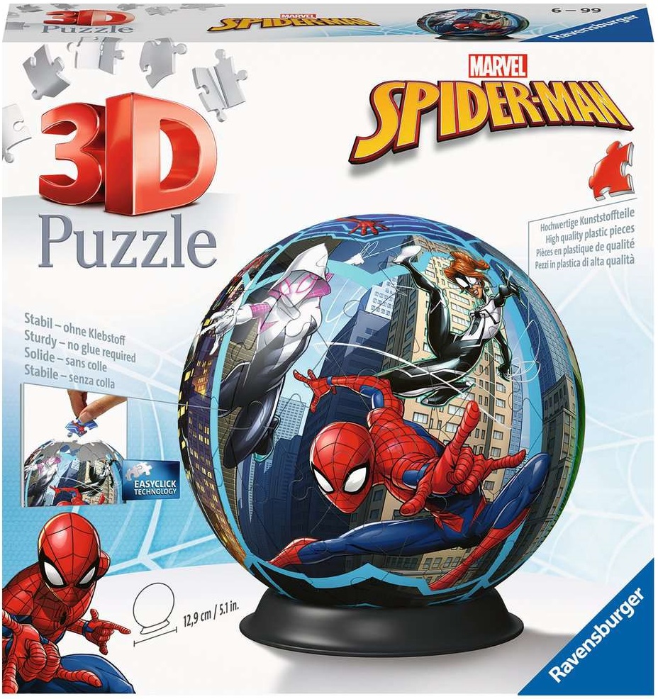 Puzzle 3D Ravensburger din 72 de piese - Spider-Man