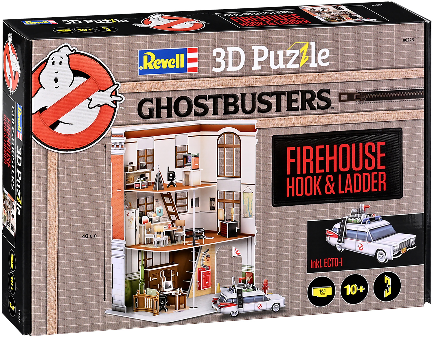 Puzzle 3D Revell din 158 piese - Stația de pompieri, Ghostbusters