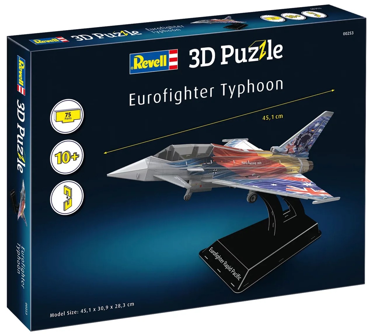 3D Puzzle Revell din 75 piese - Avion Eurofighter Typhoon