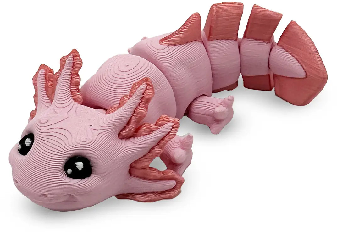 Print 3D de la 3D Morph Lab  - Axolotl, mini, roz