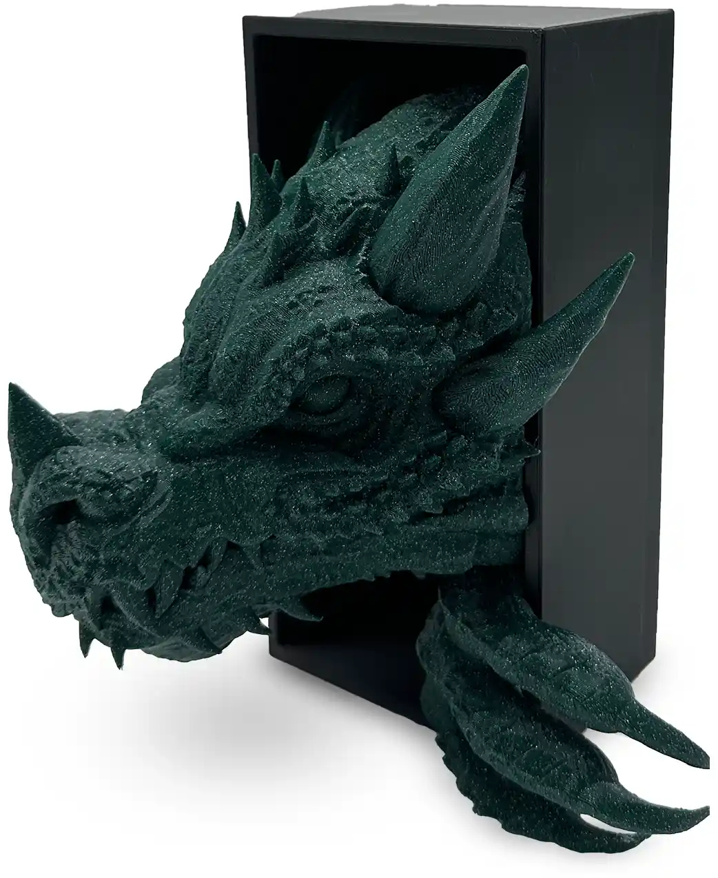 Print 3D de la 3D Morph Lab  - Book nook, Dragon head, verde, cosmic