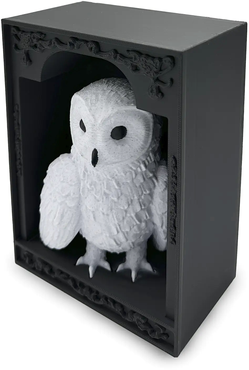 Print 3D de la 3D Morph Lab  -ook nook, bufniță, culoare marmură