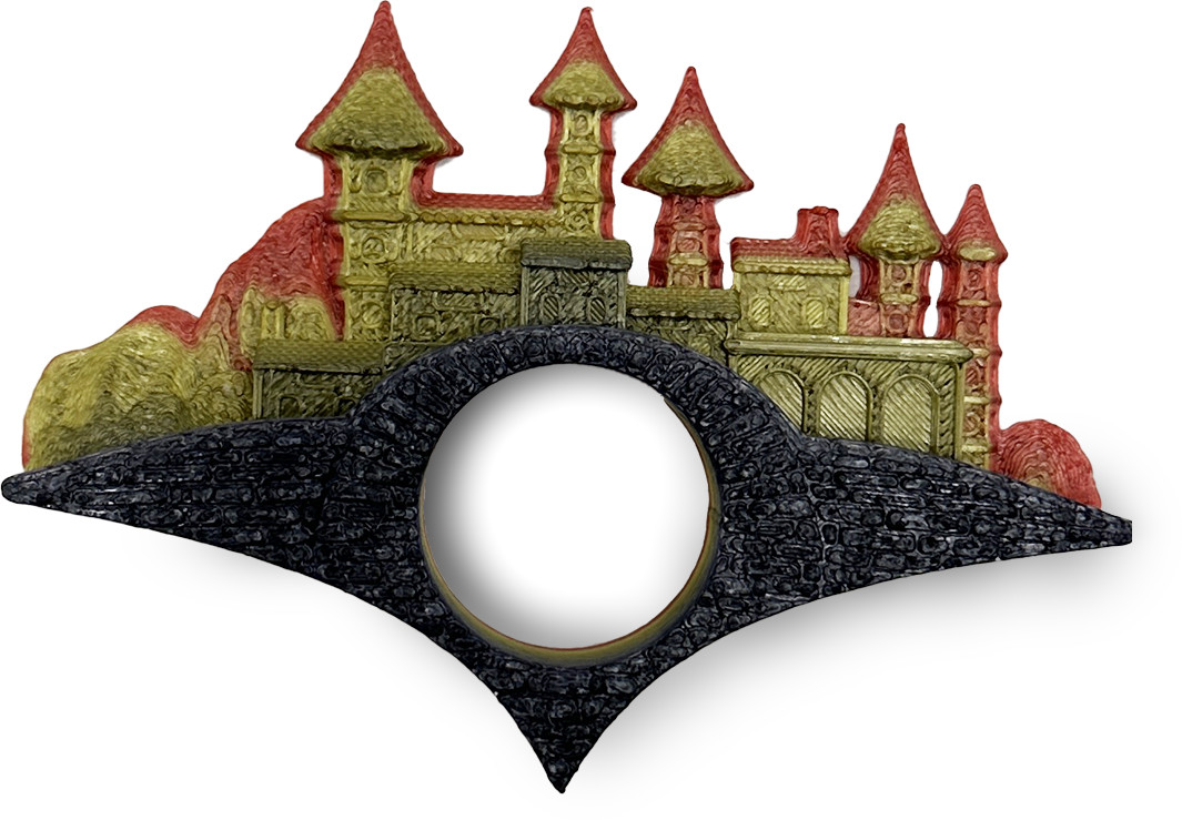 Print 3D de la 3D Morph Lab - Suport de carte, castel, gradient