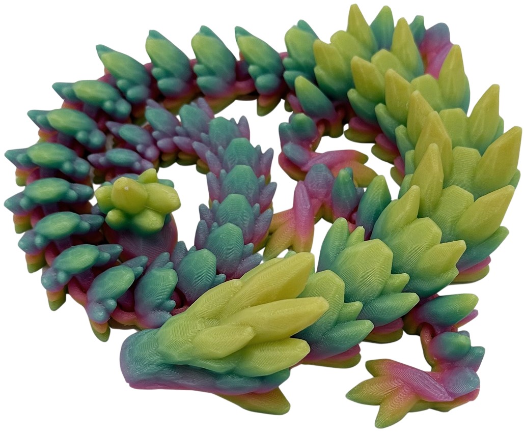3D Print 3D Morph Lab - Dragon, Gemstone, gradient, curcubeu, luminescent