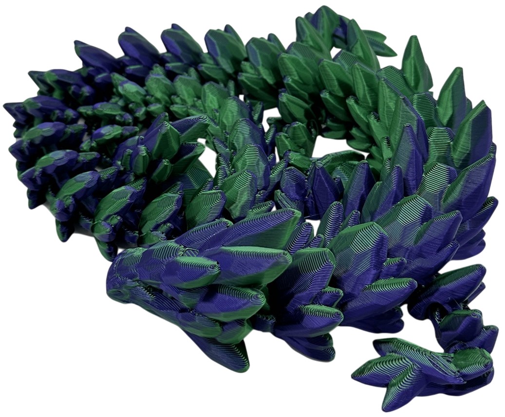 3D Print 3D Morph Lab - Dragon, Gemstone, albastru-verde