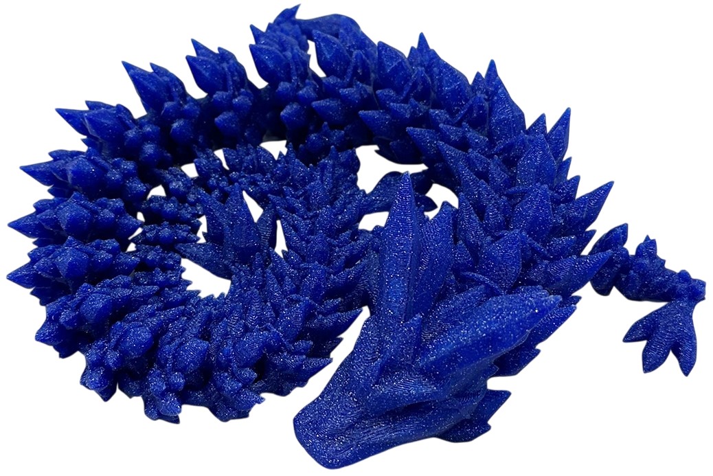 3D Print 3D Morph Lab - Dragon, cristal, albastru, cosmic