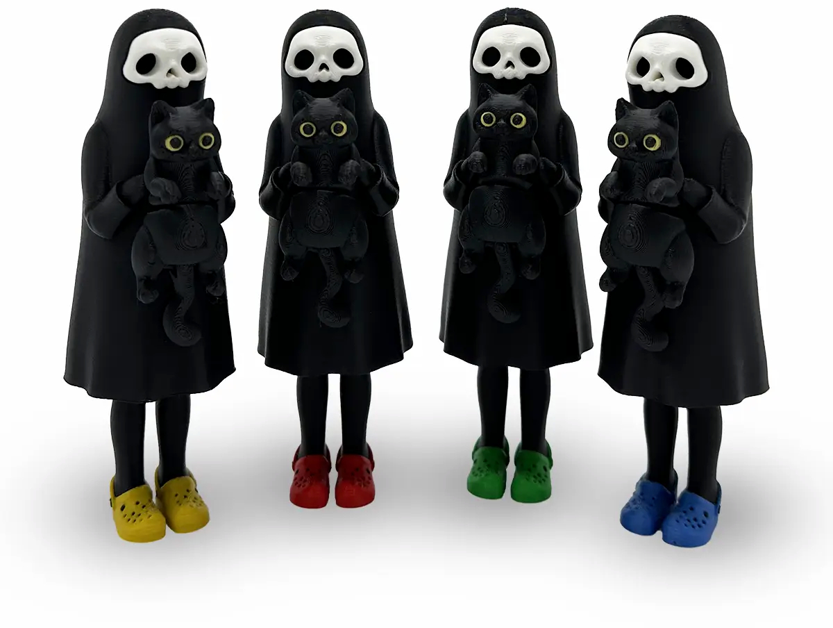 Print 3D de la 3D Morph Lab  - Figura Little Dark cu pisică, sortiment