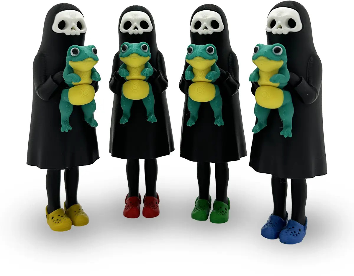 Print 3D de la 3D Morph Lab  - Figura Little Dark cu broască, sortiment