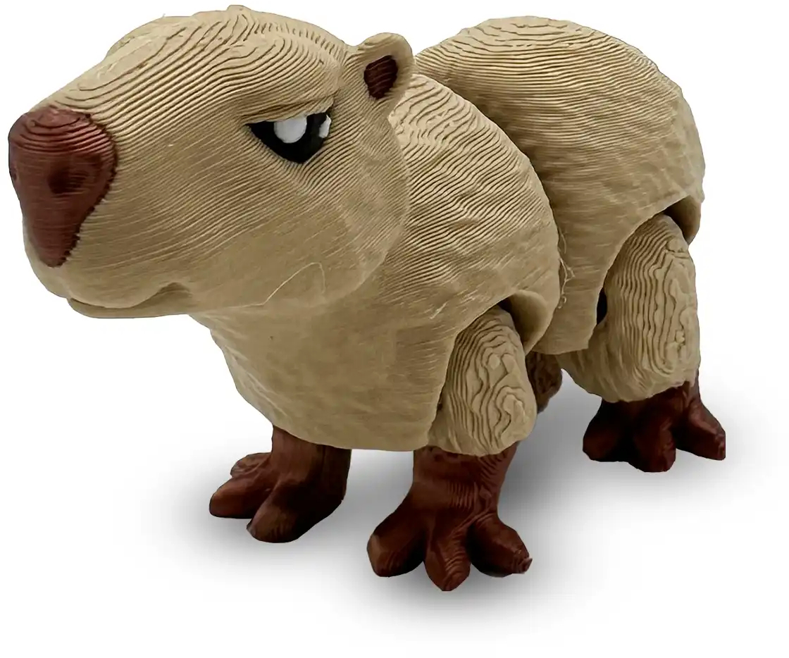 Print 3D de la 3D Morph Lab  - Capibara, mini, bej