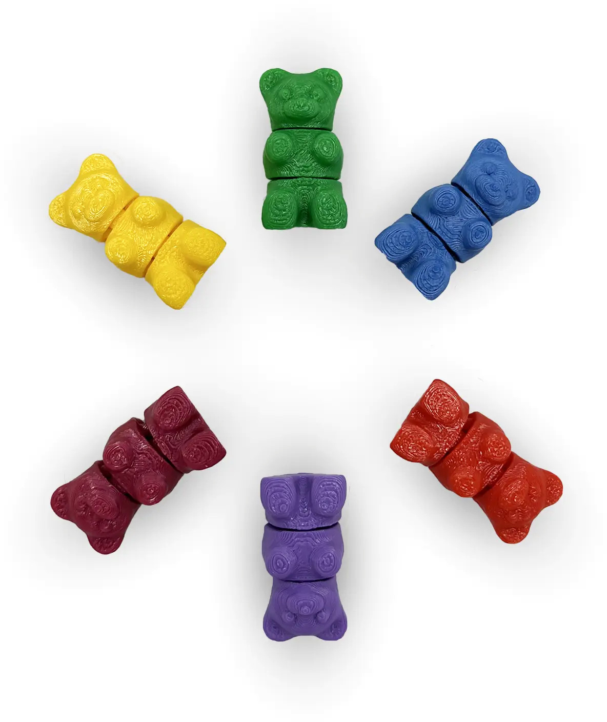 Print 3D de la 3D Morph Lab  - Set de 6 microfigurine, ursuleți