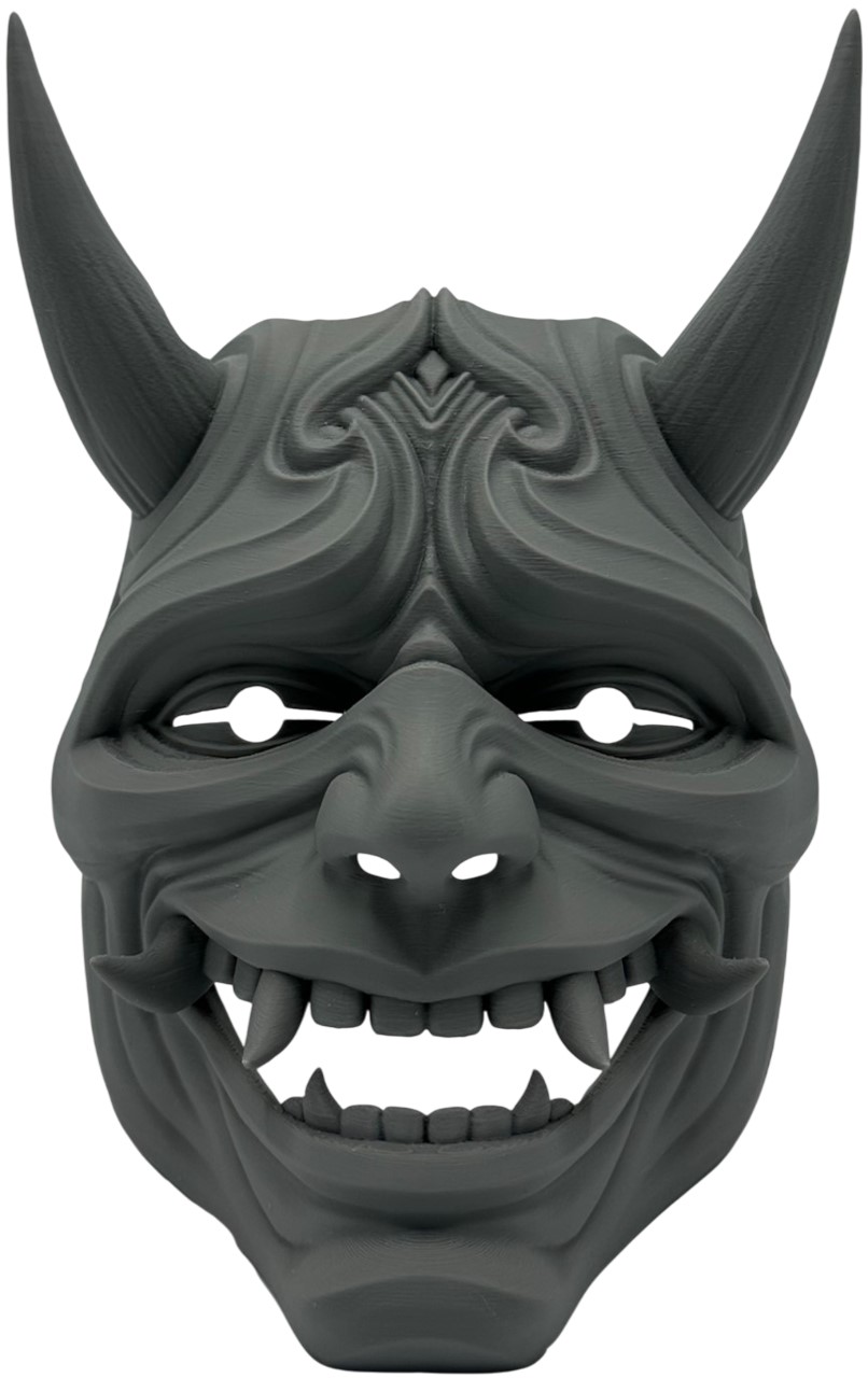 Print 3D  3D Morph Lab - Oni half,mască de față, gri