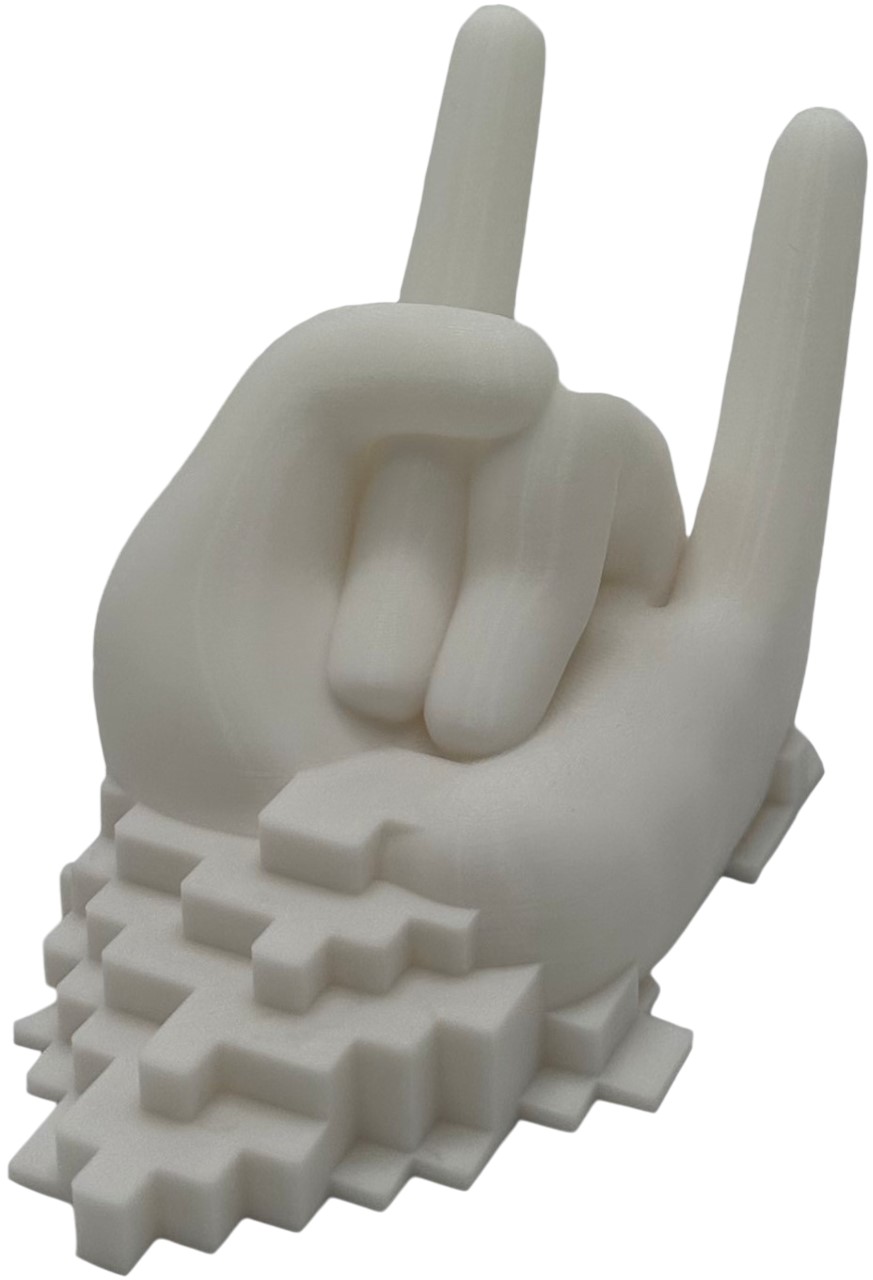Print 3D  3D Morph Lab - Suport pentru controler, manual, jos, alb