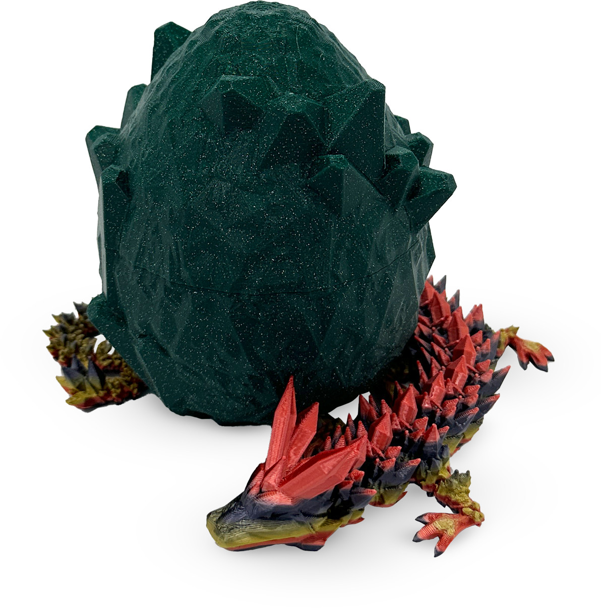 Print 3D de la 3D Morph Lab - Ou de Dragon Mediu, Crustaceu, Verde, Cosmic