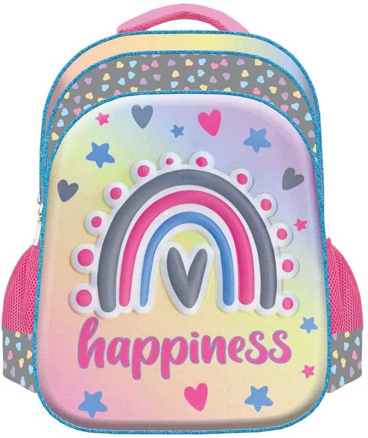 Rucsac 3D S. Cool - Happiness, cu 2 compartimente, lumini LED