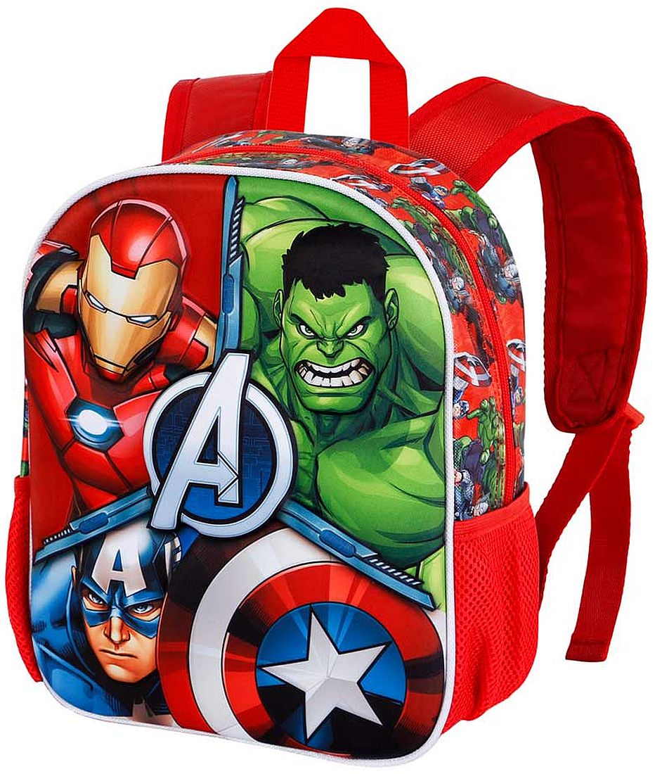 Ghiozdan 3D pentru grădiniță  Karactermania Avengers - Massive