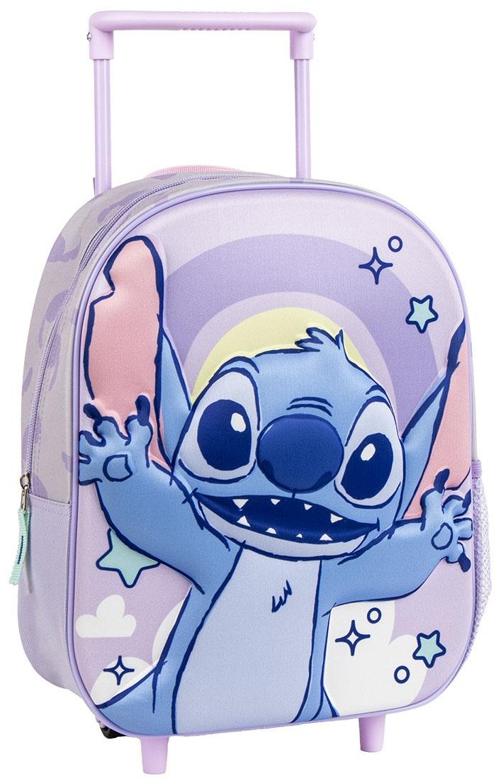 Ghiozdan 3D pentru grădiniță cu roți Cerda Stitch