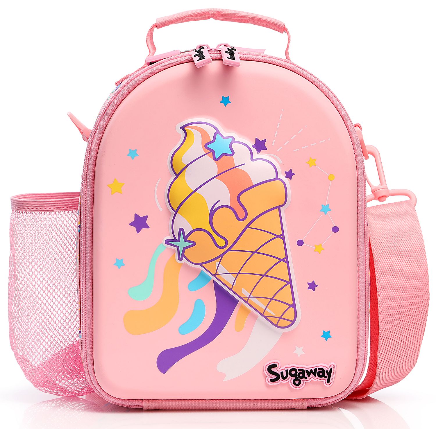 Geantă termică Sugaway 3D - Înghețată, roz