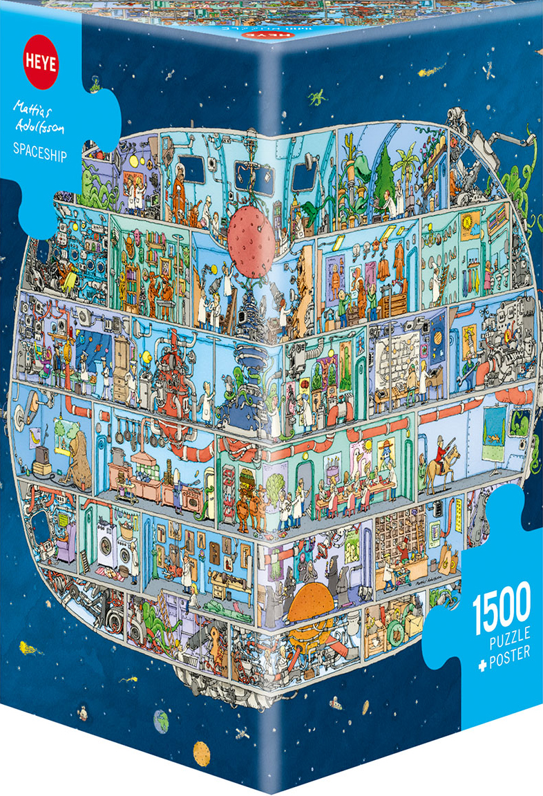 Puzzle Heye din 1500 de piese - Nava spatiala, Matthias Adolfson