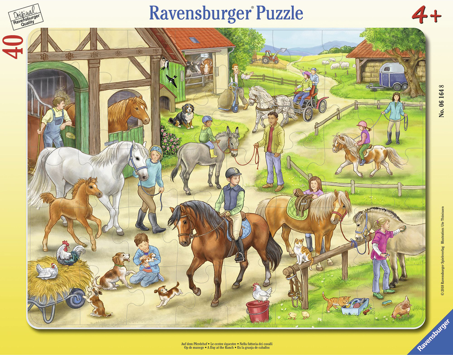 Puzzle Ravensburger din 40 de piese - O zi la ferma