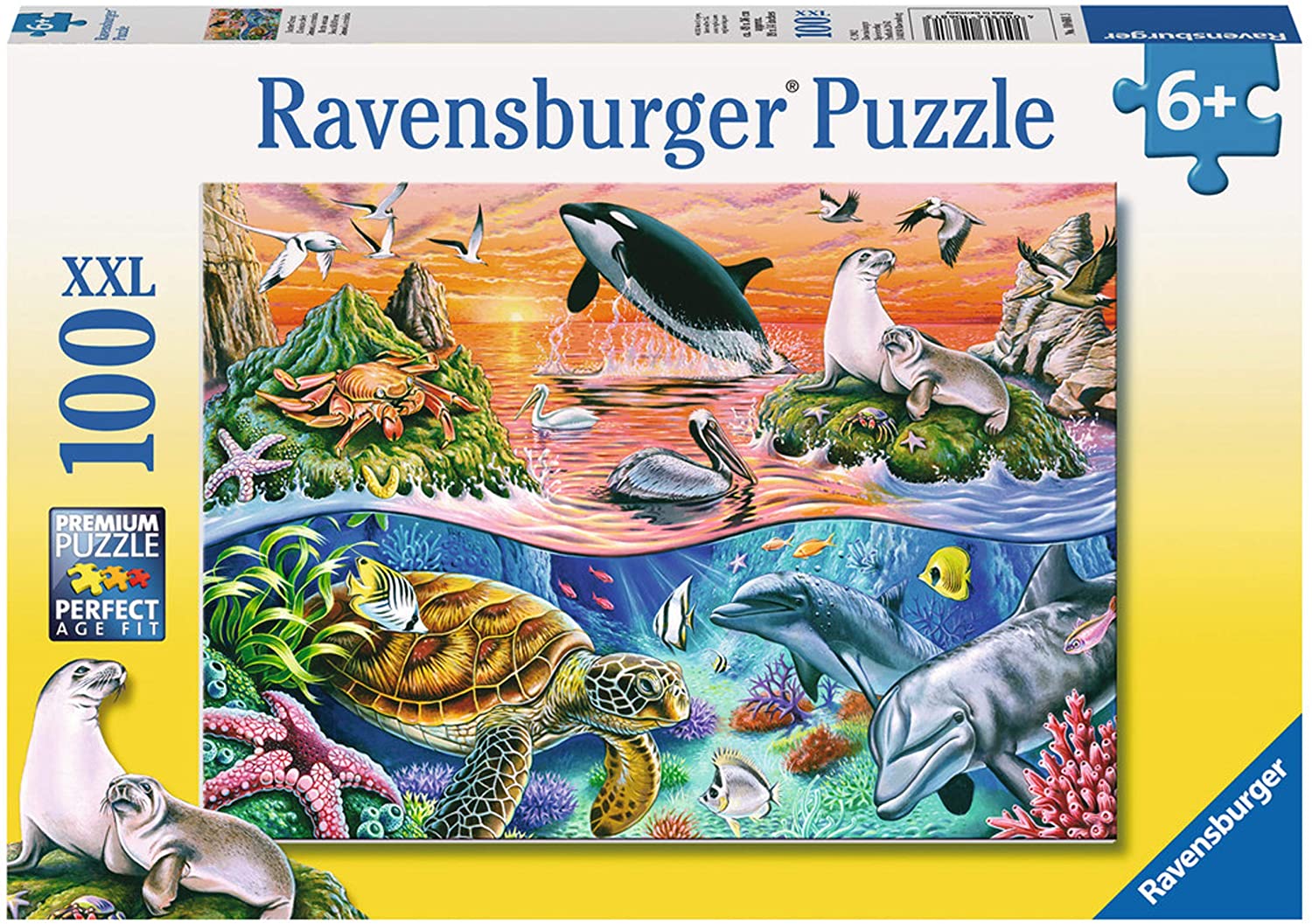 Puzzle Ravensburger din 100 XXL de piese - Sub apa