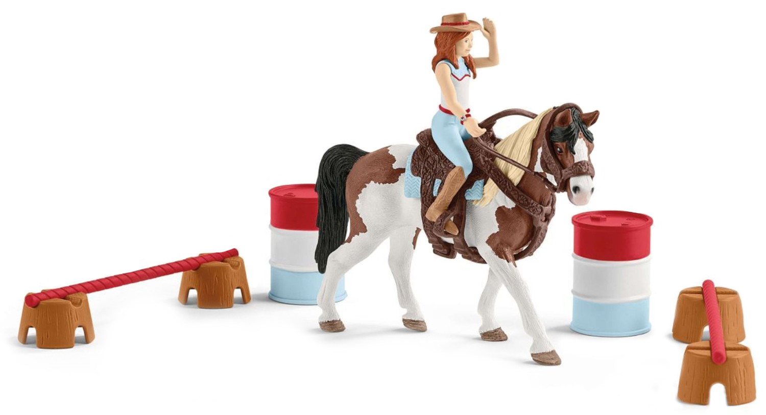 Set figurine Schleich Horse Club - Western cu Hannah
