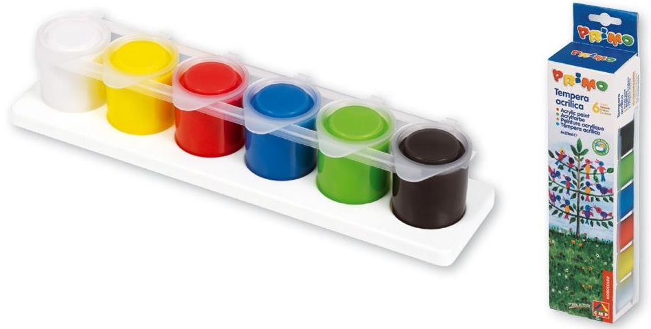 Vopsele acrilice Primo - 6 culori x 25 ml