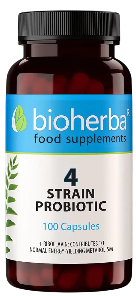 4 Strain Probiotic, 100 capsule, Bioherba