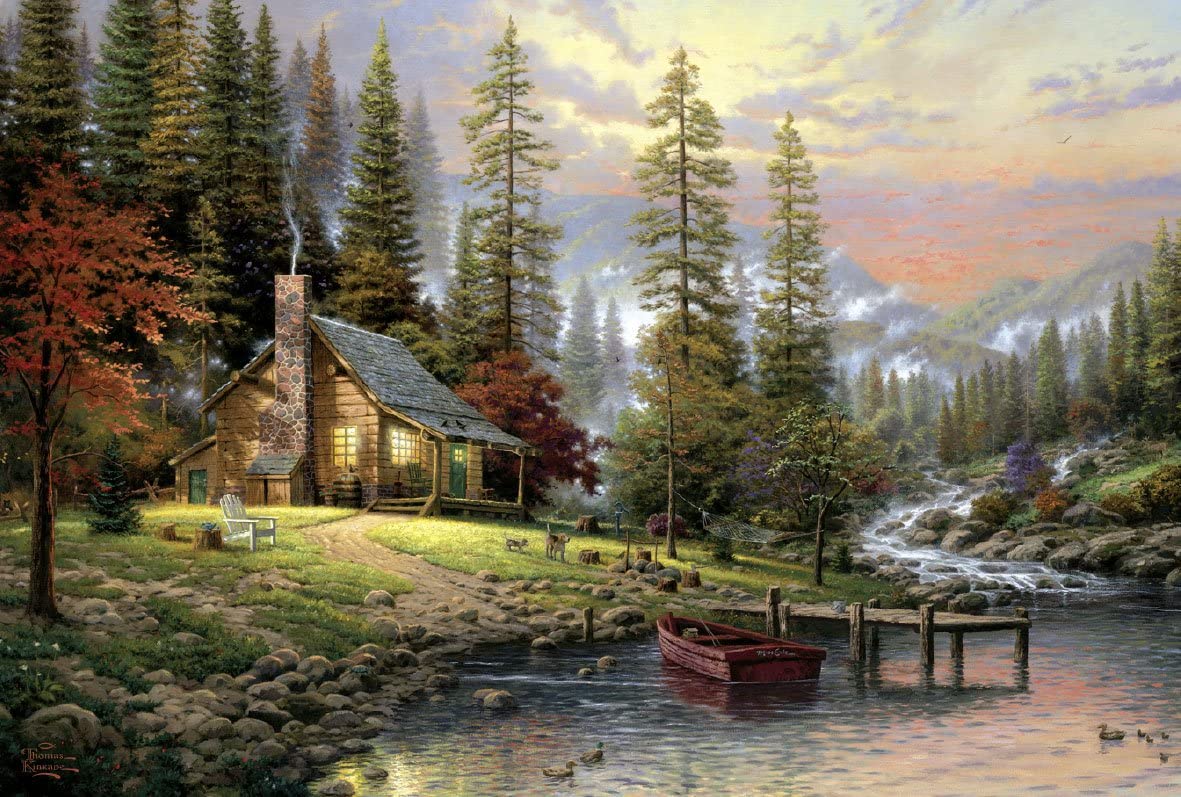 Puzzle Schmidt din 500 de piese - Thomas Kinkade A Peaceful Retreat