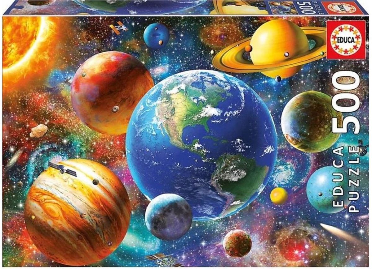Puzzle Educa din 500 de piese - Sistemul solar