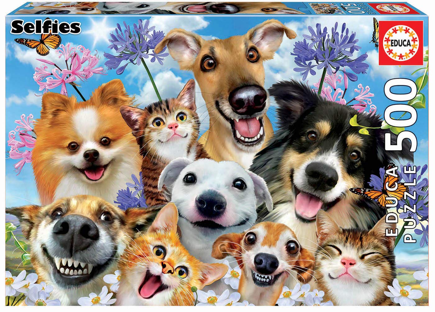 Puzzle Educa din 500 de piese - Selfie zambitor