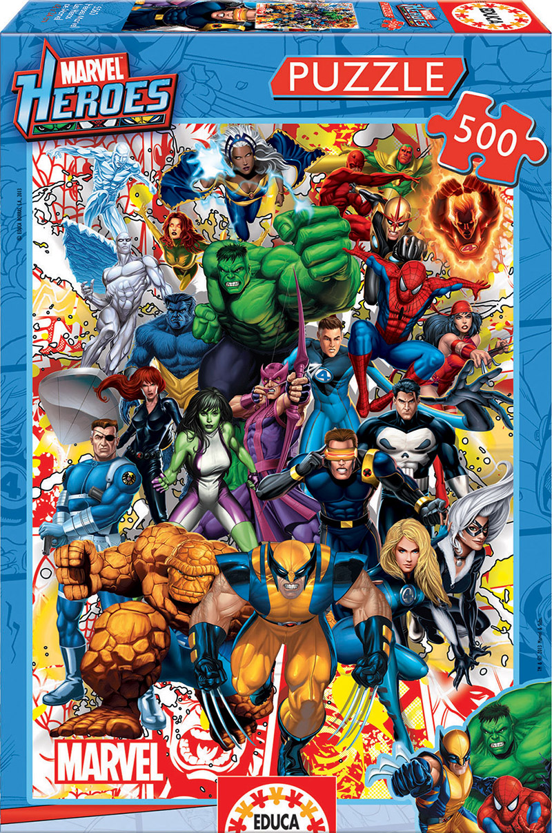 Puzzle Educa din 500 de piese - Marvel Heroes