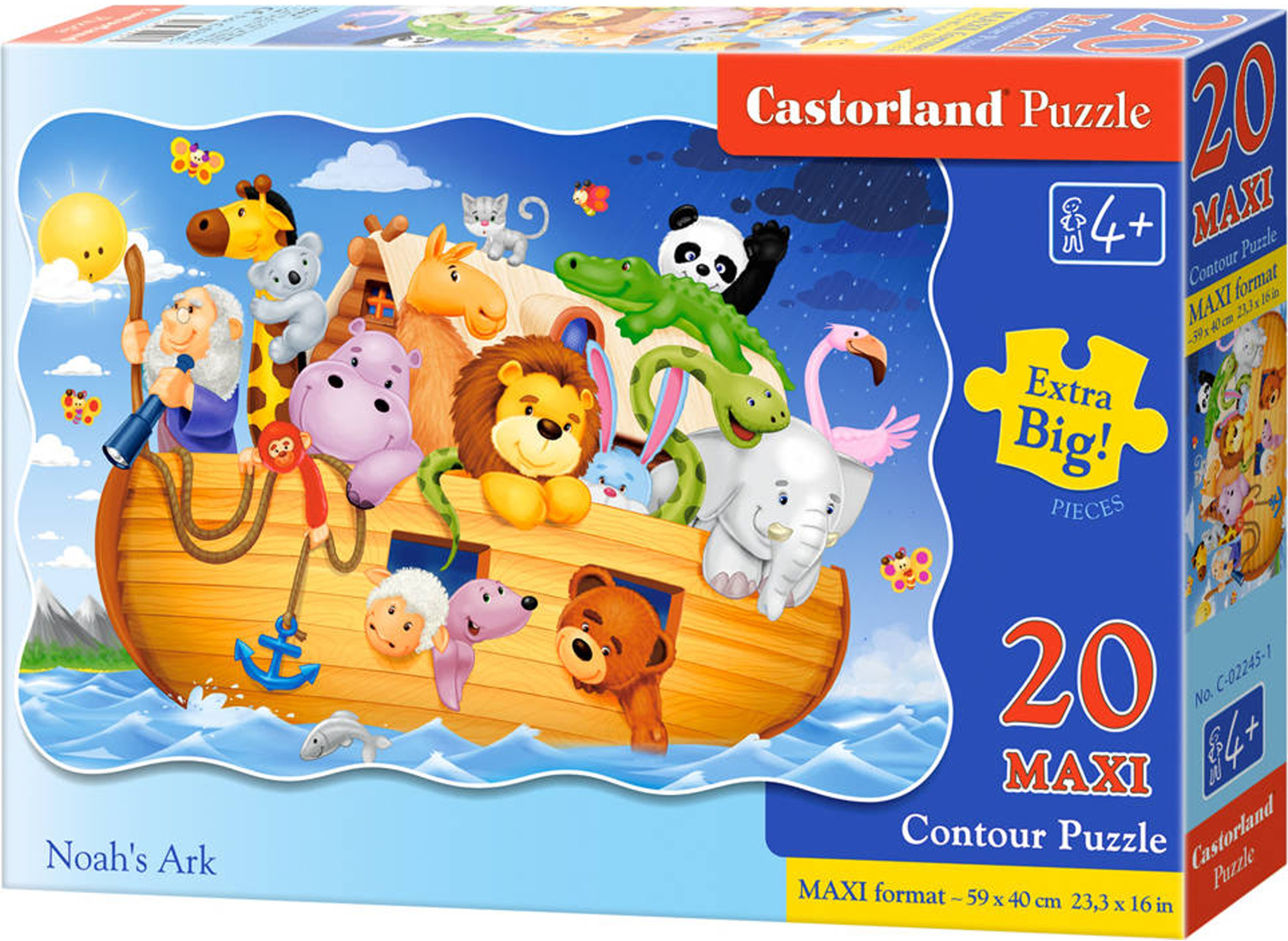 Puzzle Castorland din 20 XXL de piese - Arca lui Noe