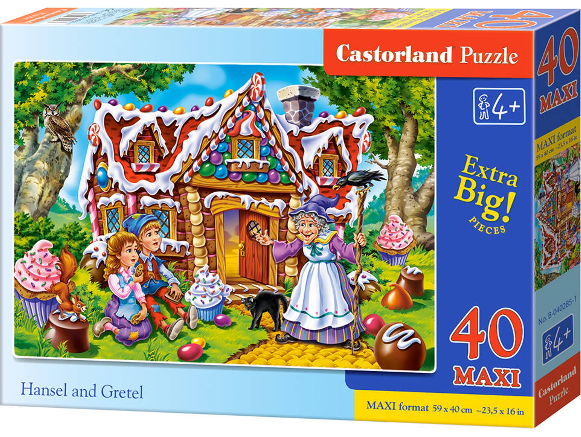 Puzzle Castorland din 40 XXL de piese - Hänsel si Gretel