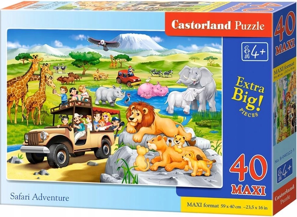 Puzzle Castorland din 40 XXL de piese - Safari