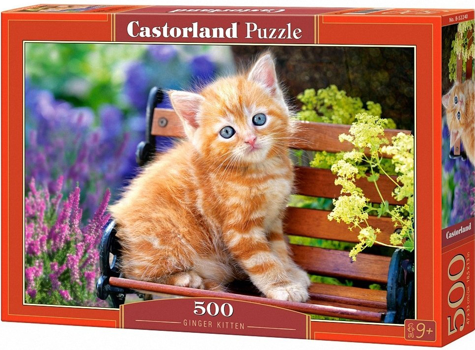 Puzzle Castorland din 500 de piese - Pisoi roscat