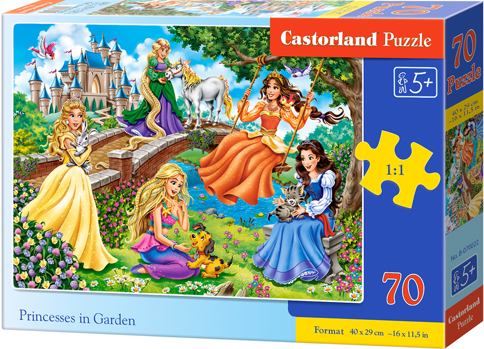 Puzzle Castorland din 70 de piese - Printese in gradina