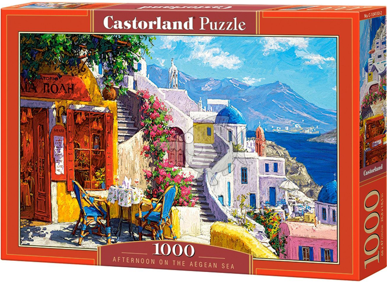 Puzzle Castorland din 1000 de piese - O dupa amiaza in Marea Egee