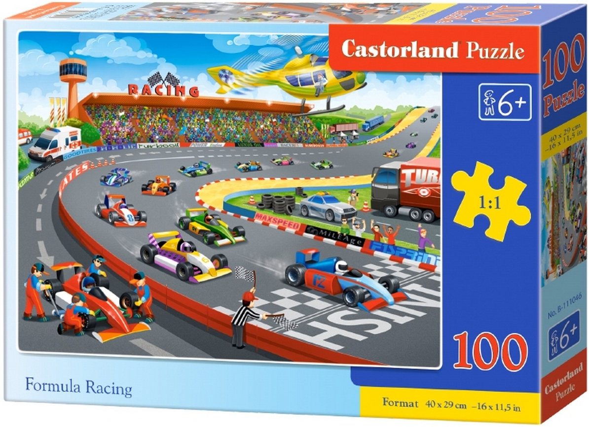 Puzzle Castorland din 100 de piese - Competitie Formula 1