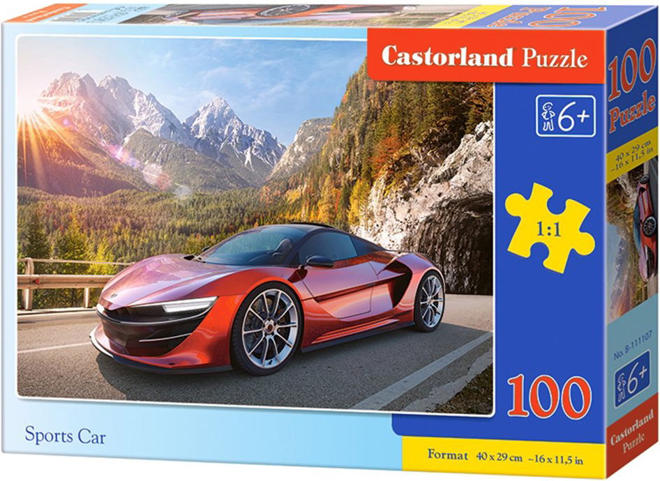 Puzzle Castorland din 100 de piese - Masina sport