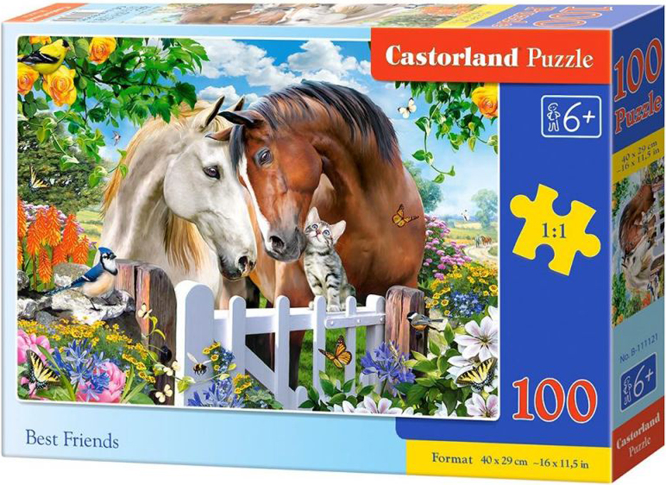 Puzzle Castorland din 100 de piese - Cei mai buni prieteni