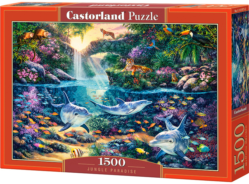 Puzzle Castorland din 1500 de piese - Paradis in jungla