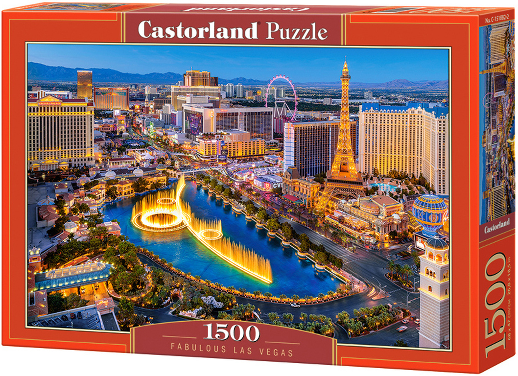 Puzzle Castorland din 1500 de piese - Fabulosul Las Vegas