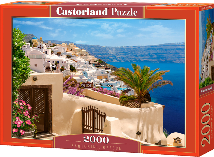 Puzzle Castorland din 2000 de piese - Santorini, Grecia