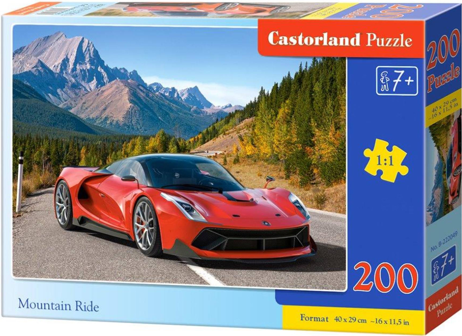 Puzzle Castorland din 200 de piese - Sa conduci la munte