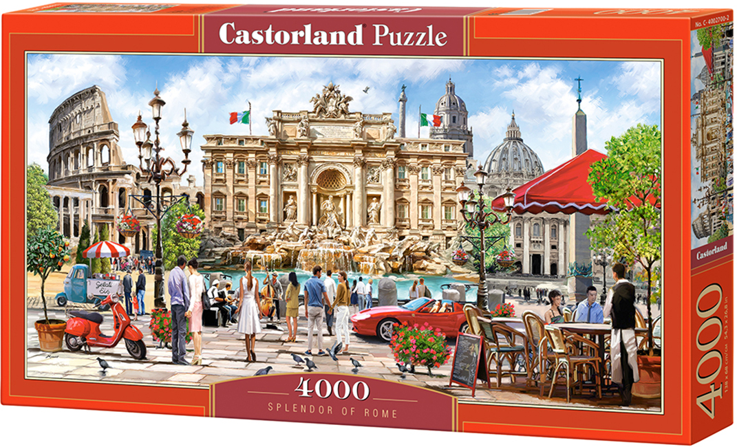 Puzzle panoramic Castorland din 4000 de piese - Frumusetea Romei