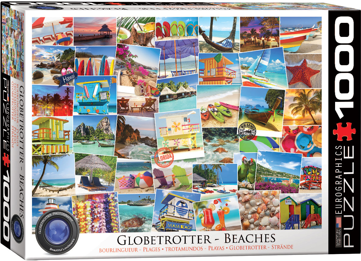 Puzzle Eurographics din 1000 de piese - Calatorie pe plajele din lume